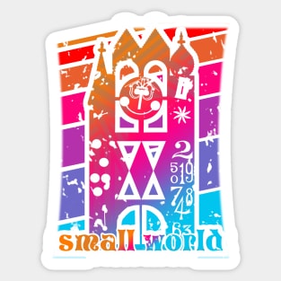 Small World One-Sided T-Shirt Sticker